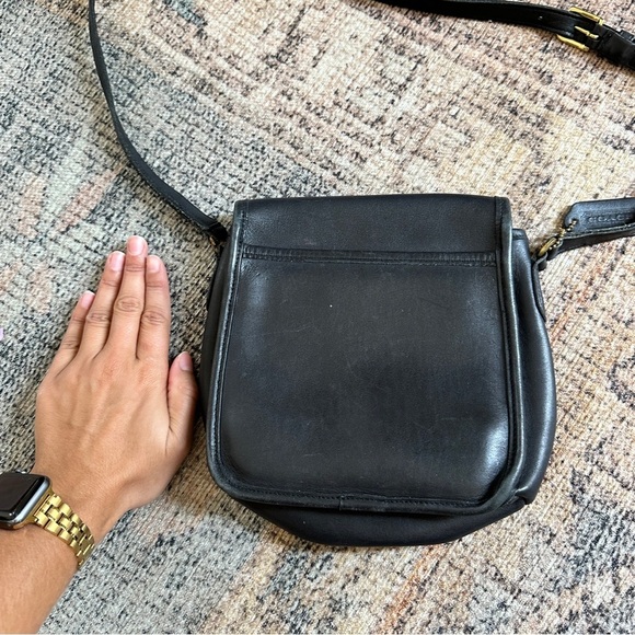 Vintage Coach Black Companion Crossbody Bag - Picture 2 of 4